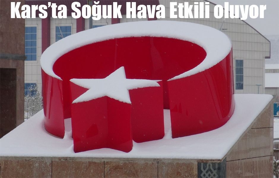 Kars'ta soğuk hava etkili oluyor