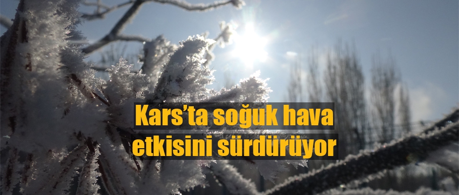 KARS'TA SOĞUK HAVA ETKİLİ OLUYOR