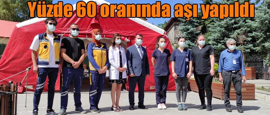 Kars'ta yüzde 60 oranında aşı yapıldı