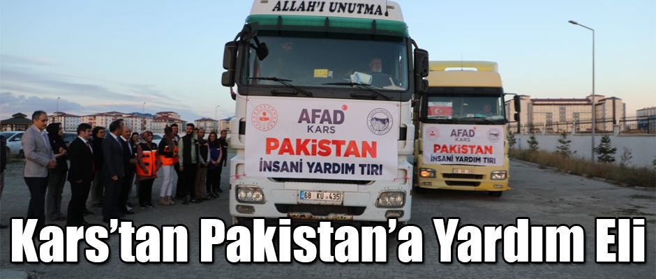 Kars’tan Pakistan'a Yardım Eli