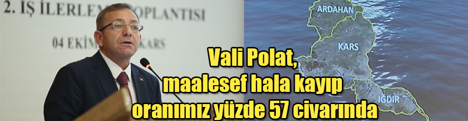 Kars Valisi Belediye Başkanı Ziya Polat Maalesef Hala Kayıp Oranımız Yüzde 57 Civarında