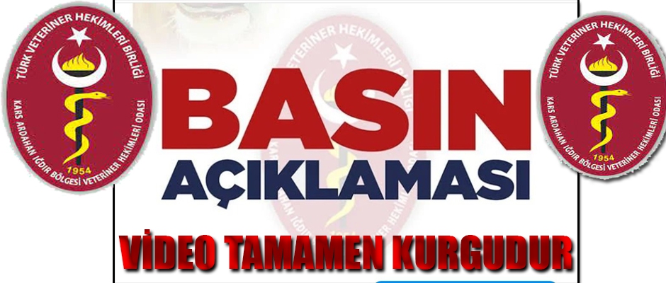 Kars VHO'dan Basın Açıklaması Video Tamamen Kurgudur