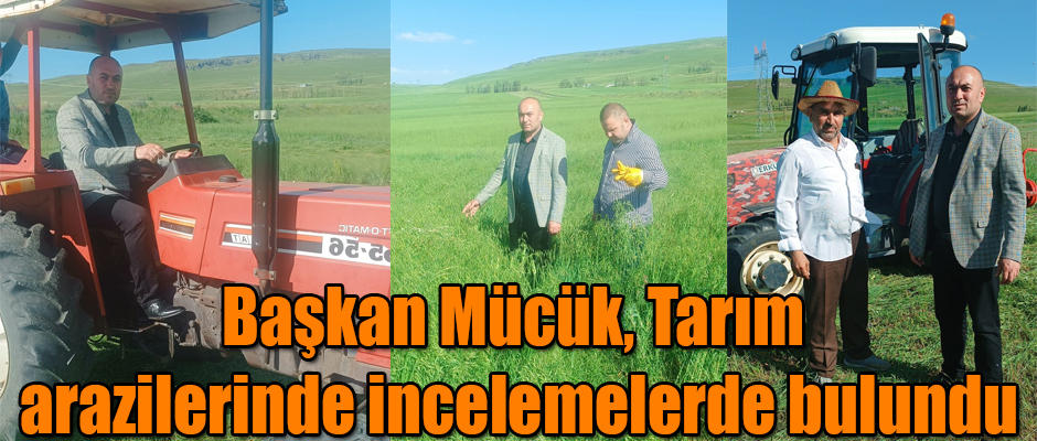 Kars Ziraat Odası Başkanı Özcan Mücük Tarım Arazilerinde İncelemelerde Bulundu