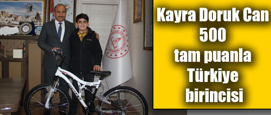 Kayra Doruk Can 500 Tam Puanla Türkiye Birincisi Oldu