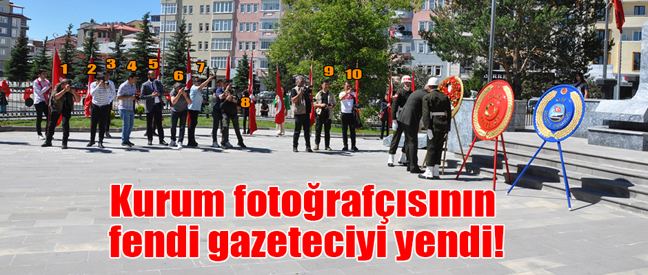 Kurum fotoğrafçısının fendi gazeteciyi yendi!