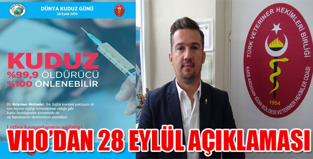 28 Eylül Dünya Kuduz Hastalığı Farkındalık günü