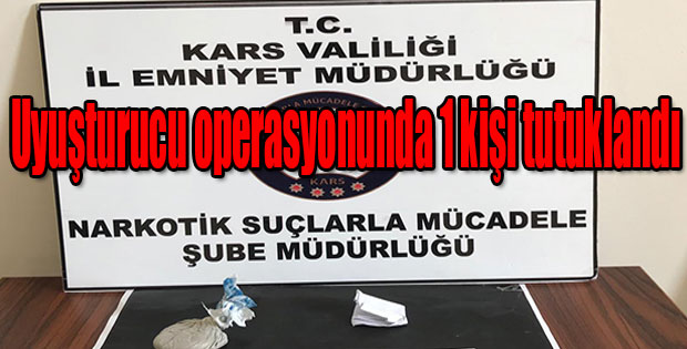 35,4 gram uyuşturucu madde yakaladı.