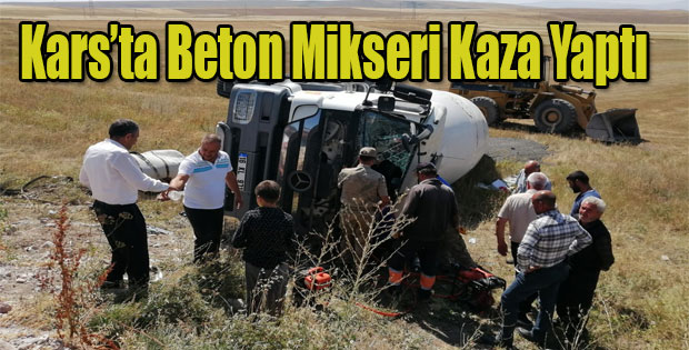 Beton Mikseri Kaza Yaptı