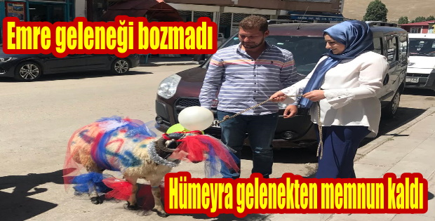 Emre'den Nişanlısına Kurban Koçu