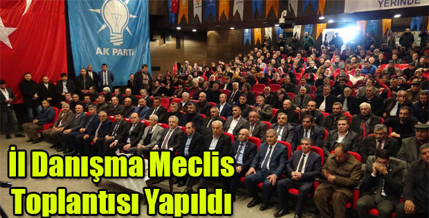İL DANIŞMA MECLİS TOPLANTISI YAPILDI