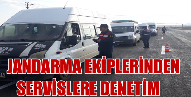 Jandarma Ekipleri Servis Denetiminde