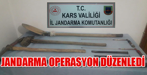 Jandarma operasyon düzenledi