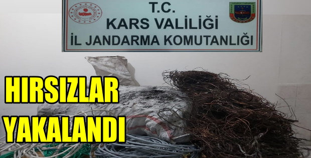 KABLO HIRSIZLARI YAKALANDI