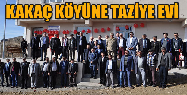 KAKAÇ KÖYÜNE TAZİYE EVİ