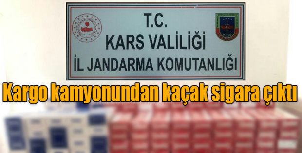 Kargo aracında sigara kaçakçılığı