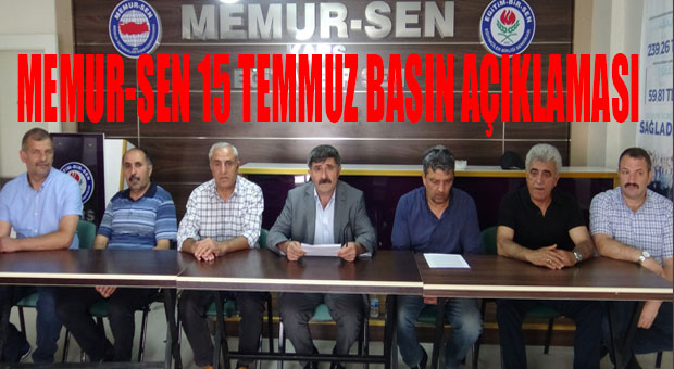 Kars Memur Sen'den 15 Temmuz açıklaması