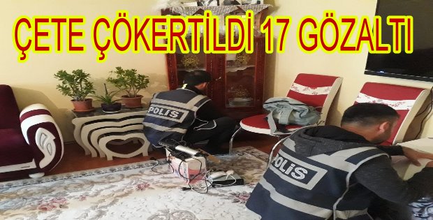 Kars polisi hırsızlık yapan çeteyi çökertti.