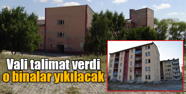 Kars Sukapı Mahallesindeki eski binalar yıkılacak