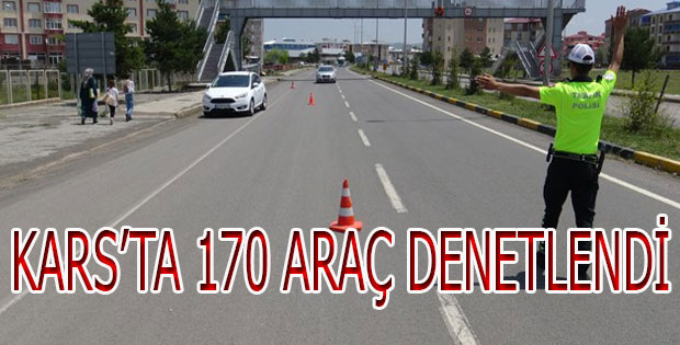 Karsta alkol denetimi yapıldı.