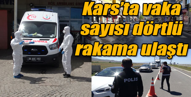 KARS'TA COVİD-19 SAYISI DÖRTLÜ RAKAMA ULAŞTI