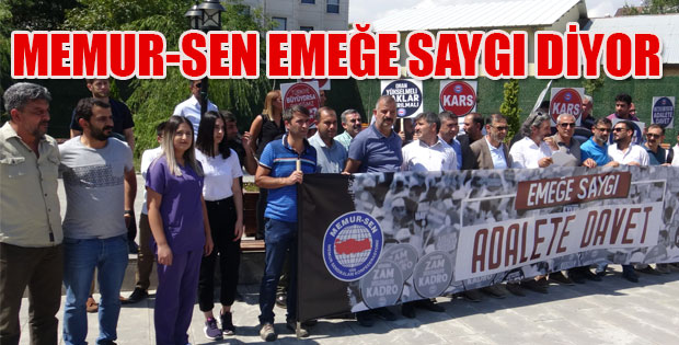 Kars'ta Emeğe Kıymet, Adalete Davet' çağrısı