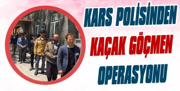 Kars'ta Kaçak Göçmen Operasyonu