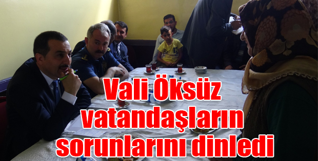 Kars Valisi Türker Öksüz vatandaşların sorunlarını dinledi