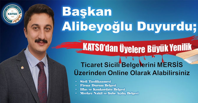 KATSO'DAN ÜYELERİNE BÜYÜK YENİLİK