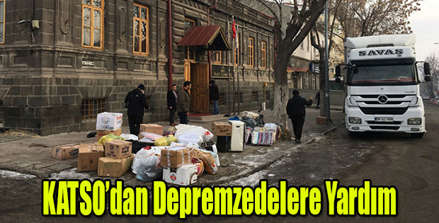 KATSO DEPREMZEDELERE YARDIM GÖNDERDİ