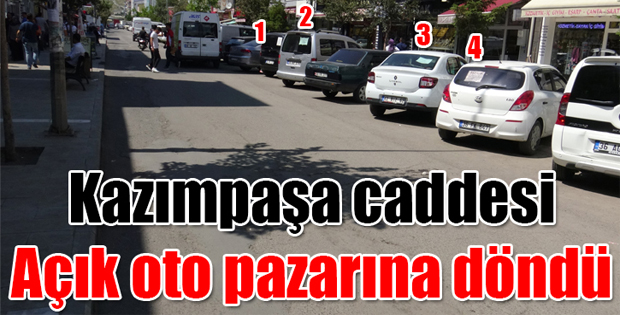 Kazımpaşa caddesi açık oto pazarına döndü