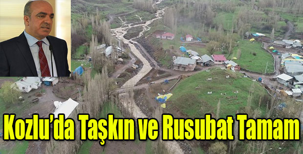 KOZLU KÖYÜNDE TAŞKIN VE RUSUBAT TAMAM