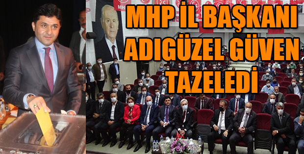 MHP KARS İL BAŞKANI TOLGA ADIGÜZEL YENİDEN BAŞKAN SEÇİLDİ