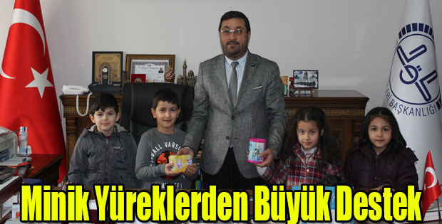 MİNİK YÜREKLERDEN BÜYÜK DESTEK