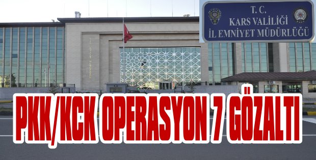 Operasyon 7 gözaltı