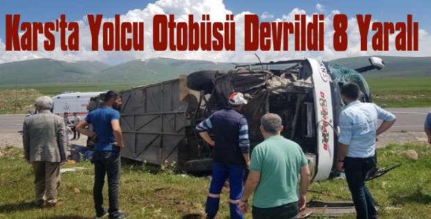 Otobüs Kazası 8 Yaralı