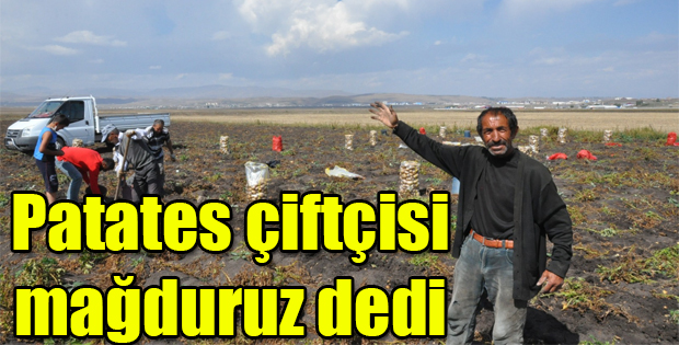 PATATES ÇİFTÇİSİ MAĞDURUZ DEDİ