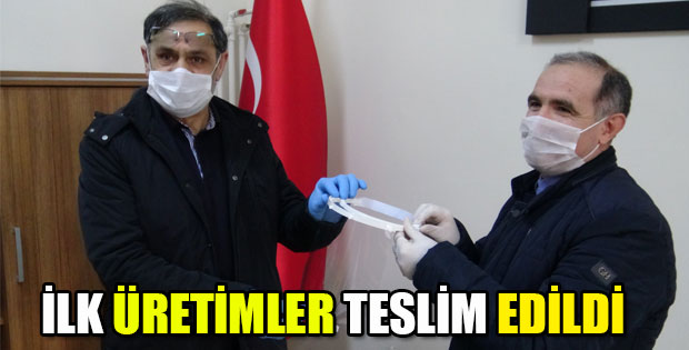 SAĞLIK ÇALIŞANLARI İÇİN HAZIRLANAN YÜZ SİPERLER TESLİM EDİLDİ