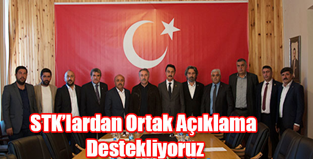 STK'LAR DESTEKLİYORUZ DEDİ