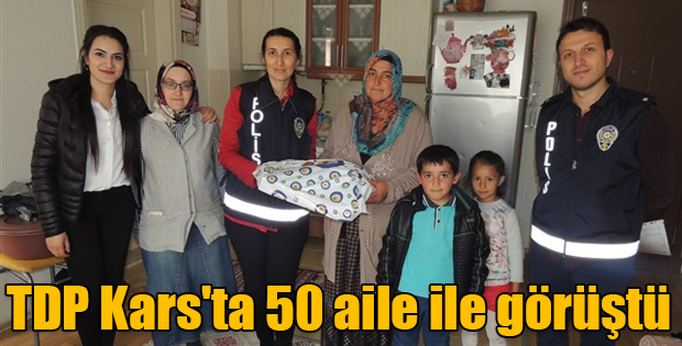 TDP Kars'ta 50 aile ile görüştü