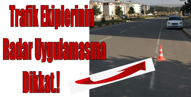 Trafik Ekiplerinden Radarlı Hız Kontrolü