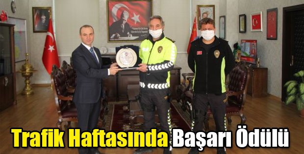 TRAFİK HAFTASINDA BAŞARI ÖDÜLÜ