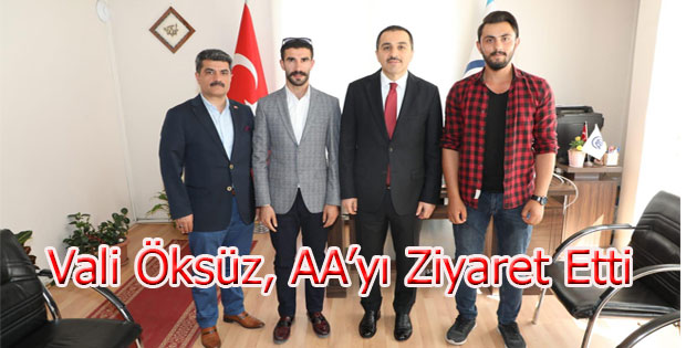 Vali Türker Öksüz Anadolu Ajansını Ziyaret Etti