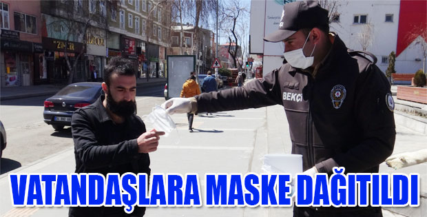 VATANDAŞLARA MASKE DAĞITILDI