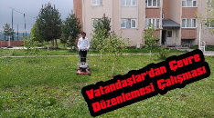 Vatandaşlardan bahçe ve çevre düzenlemesi 