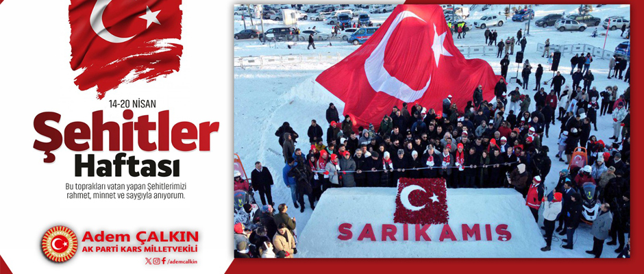 Milletvekili Çalkın Aziz Vatanımız için ürettiğimiz her eserde, al bayrağın gölgesinde şehitlerimizin izi var