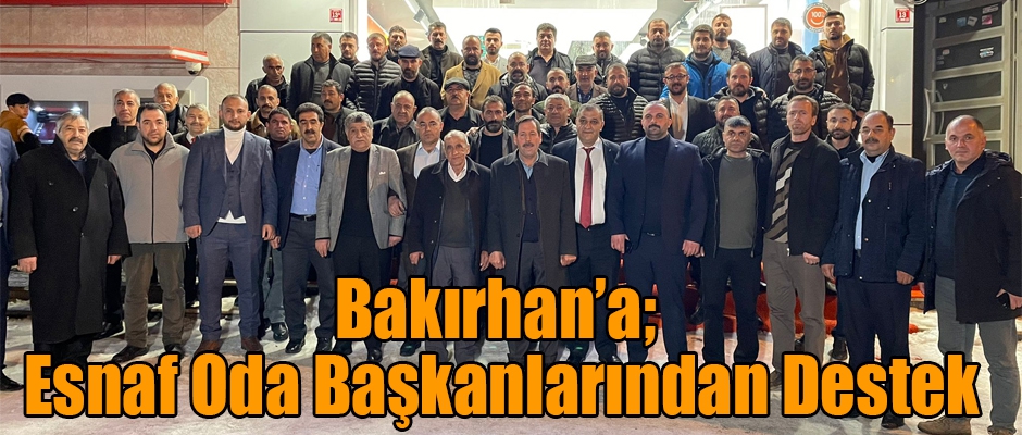 Murat Bakırhan'a Oda Başkanlarından destek