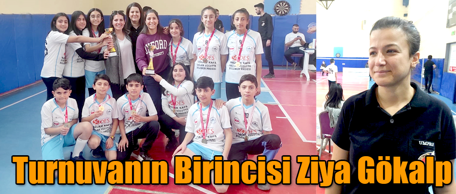 Okullar Arası Badminton Turnuvasında Kars Ziya Gökalp Orta Okulu Birinci Oldu