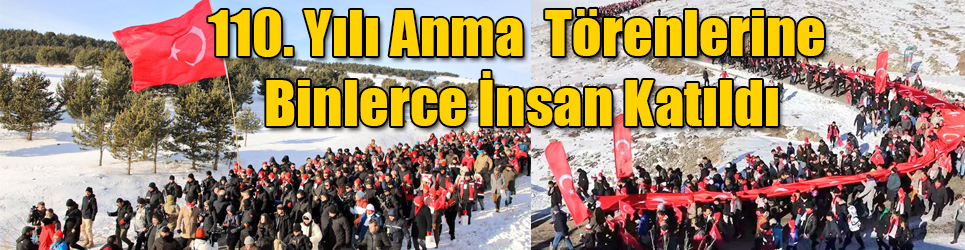 Sarıkamış Şehitlerini Anma Törenlerine Binlerce İnsan Katıldı