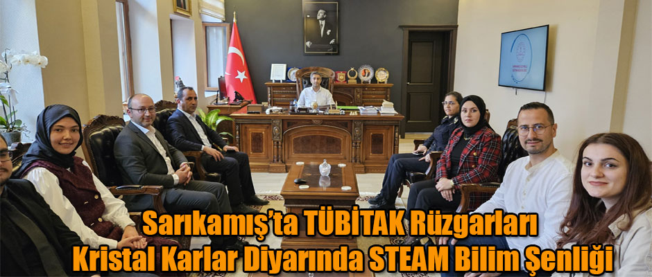 Sarıkamış’ta TÜBİTAK Rüzgarları Kristal Karlar Diyarında STEAM Bilim Şenliği