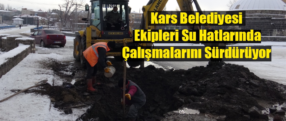 Su hatlarında çalışma yapılıyor